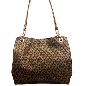 Michael Kors Kensington Large Logo Shoulder Tote Retail $358 Clearance Sale